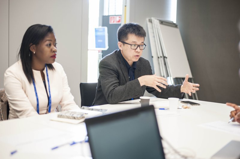 People discussing